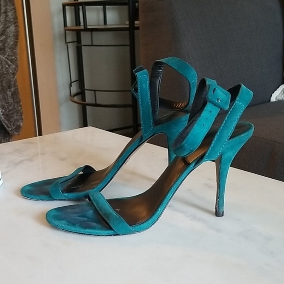 Alexander Wang Turquoise Heels - Picture 1 of 7